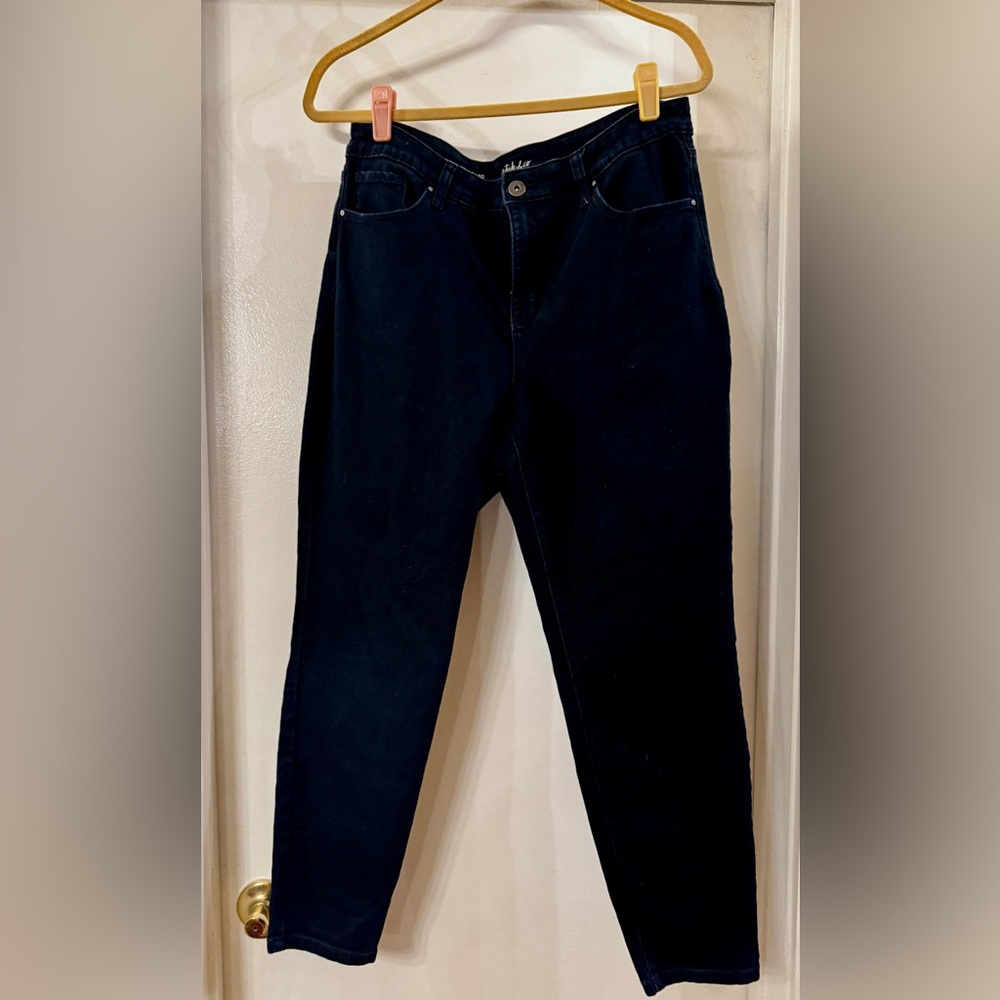 Style & Co. Women's Dark Blue Curvy Skinny Leg Jeans